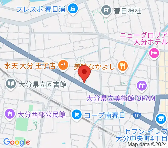 平和楽器の地図