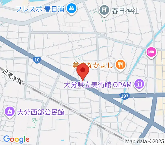 平和楽器の地図