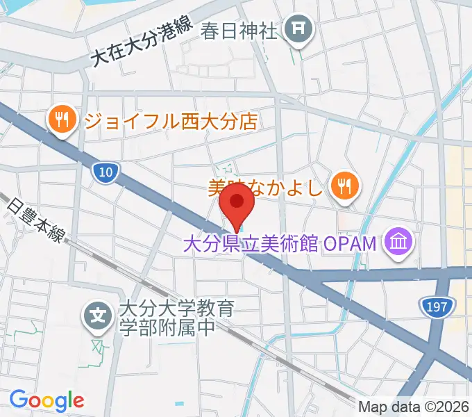 平和楽器の地図