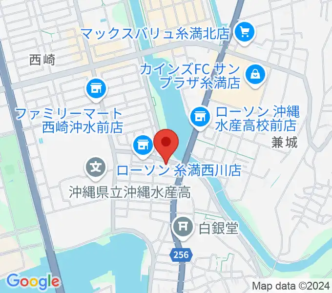 森の音楽館の地図