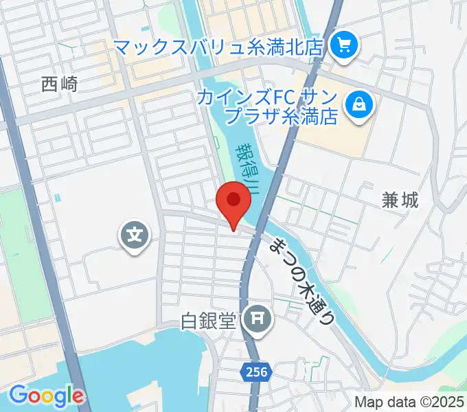 森の音楽館の地図