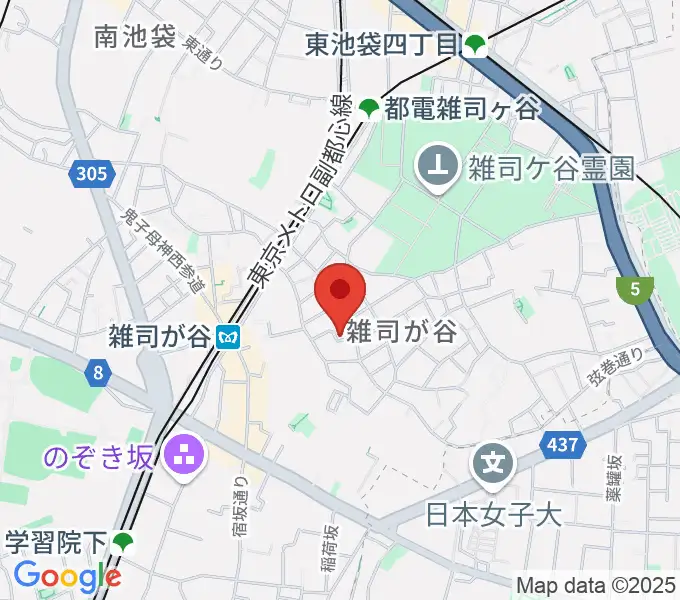 ギター専門店FANA東京の地図