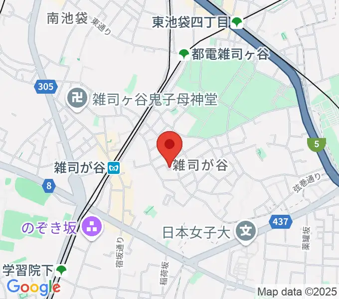 ギター専門店FANA東京の地図