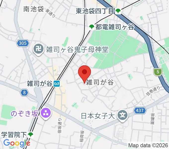 ギター専門店FANA東京の地図