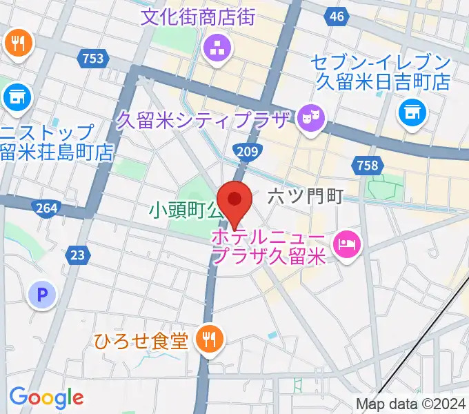 ピアノレッスンスタジオ シュラブルの地図