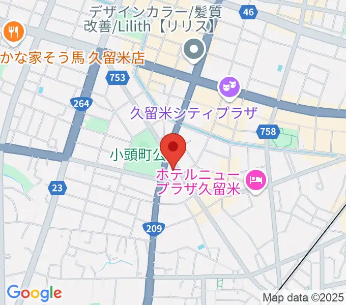 ピアノレッスンスタジオ シュラブルの地図