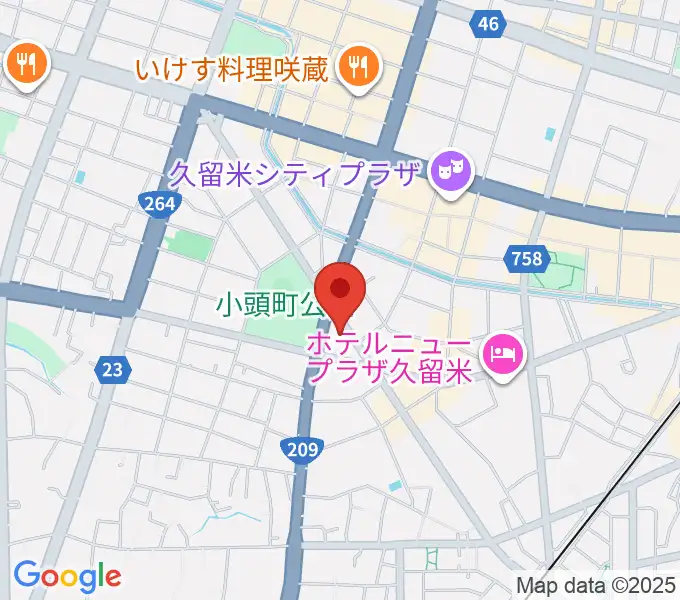 ピアノレッスンスタジオ シュラブルの地図
