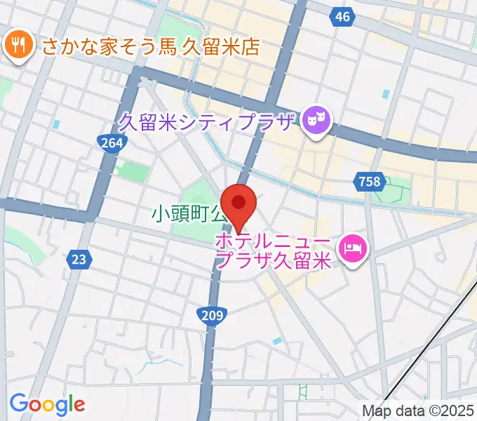 ピアノレッスンスタジオ シュラブルの地図