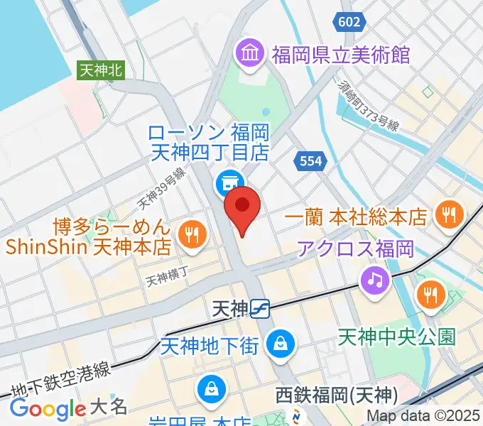アイ＆カルチャ天神の地図