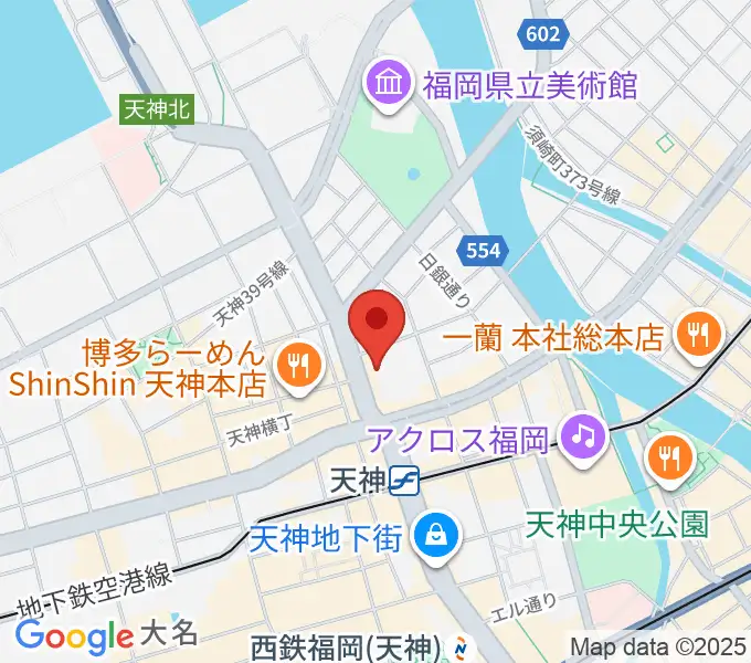 アイ&カルチャ天神の地図