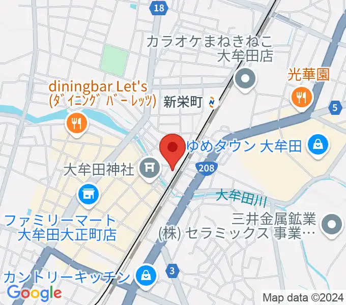 アイ＆カルチャ大牟田の地図