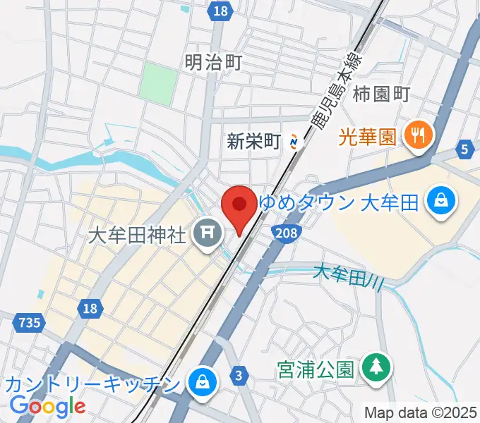 アイ&カルチャ大牟田の地図