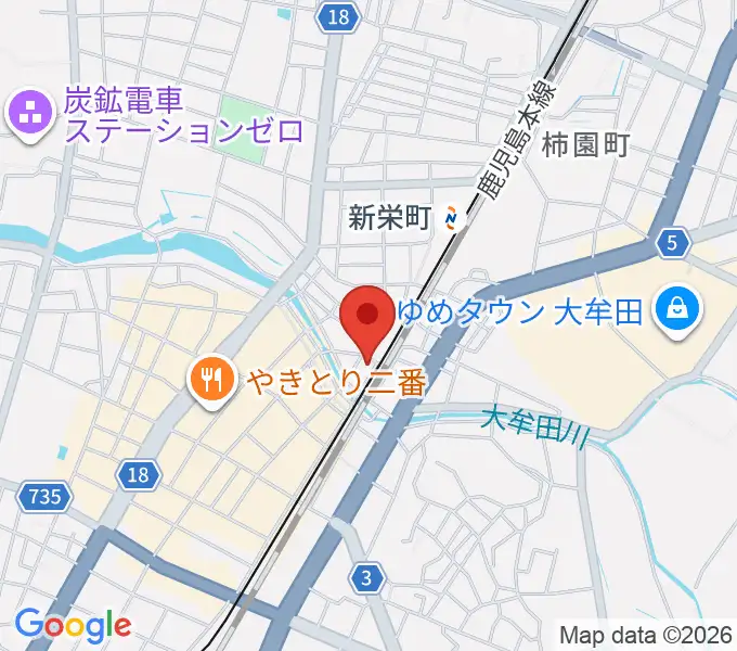 アイ＆カルチャ大牟田の地図