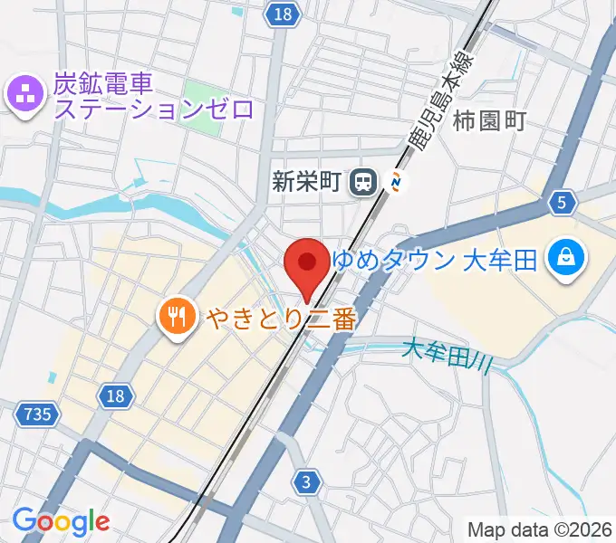アイ&カルチャ大牟田の地図
