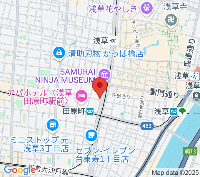 コマキ楽器 ジャパンパーカッションセンターの地図