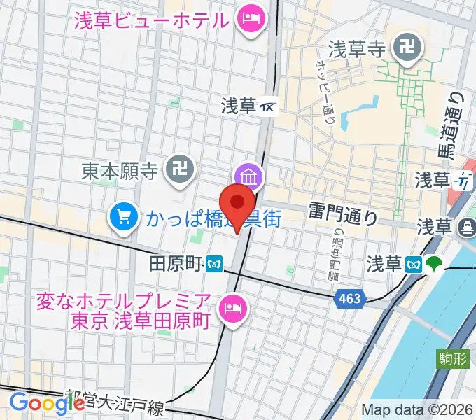 コマキ楽器 ジャパンパーカッションセンターの地図