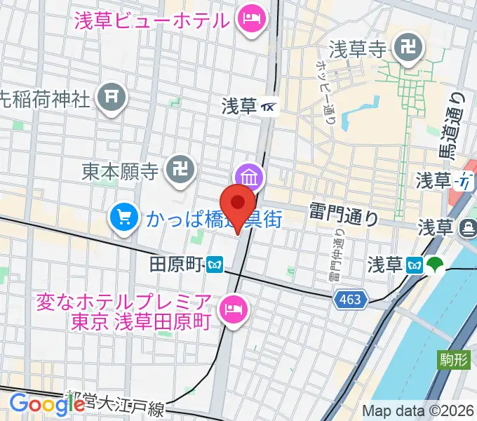 コマキ楽器 ジャパンパーカッションセンターの地図