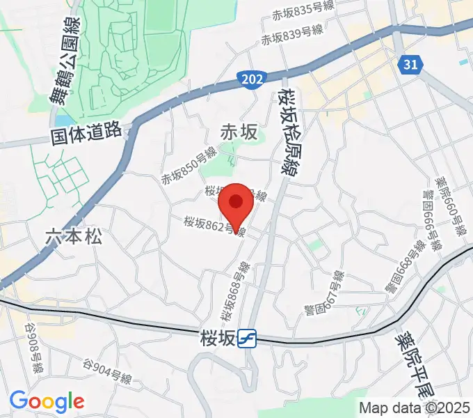桜坂スタジオスタッフの地図