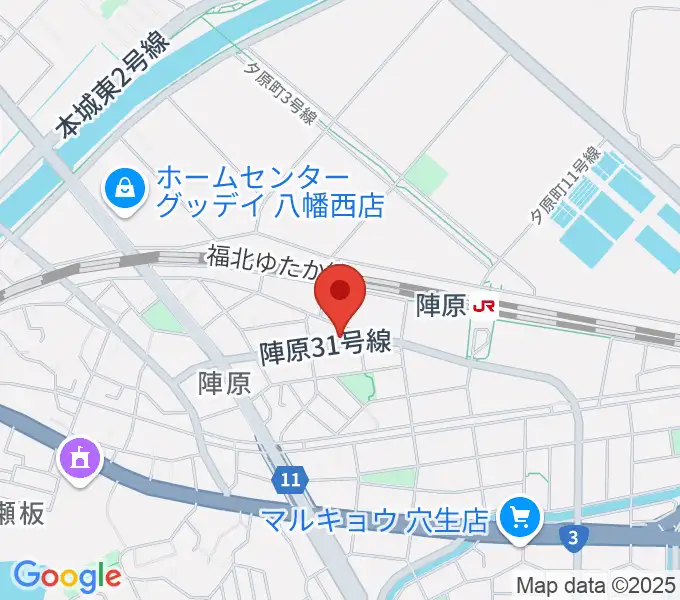 陣原LAZYの地図