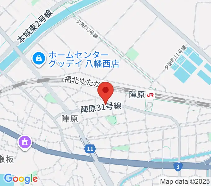陣原LAZYの地図