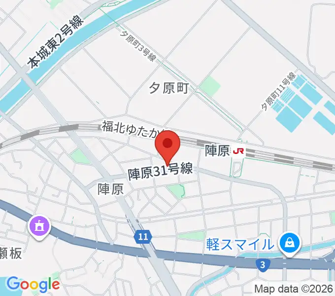 陣原LAZYの地図