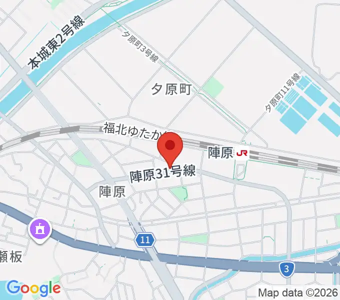 陣原LAZYの地図