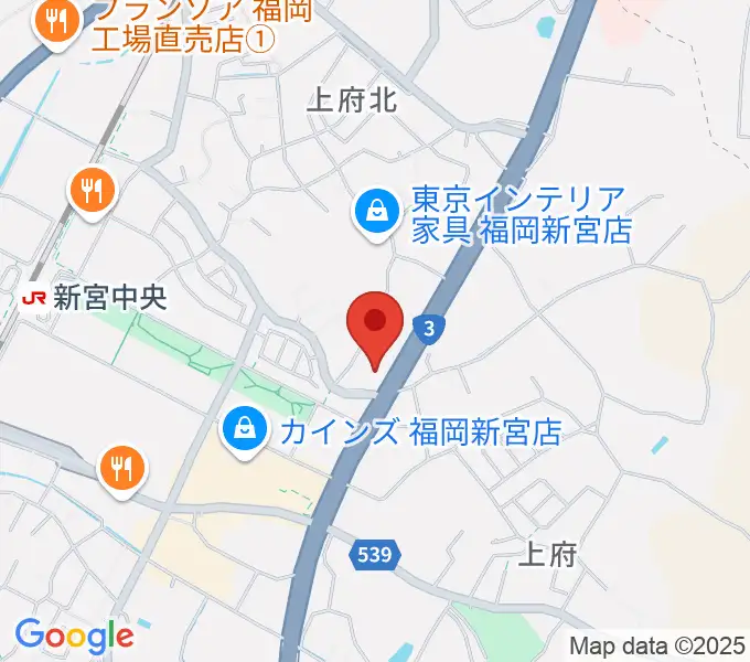 MUSIC STUDIO BEBOPの地図