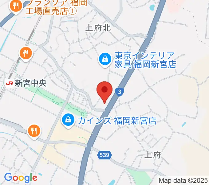 MUSIC STUDIO BEBOPの地図