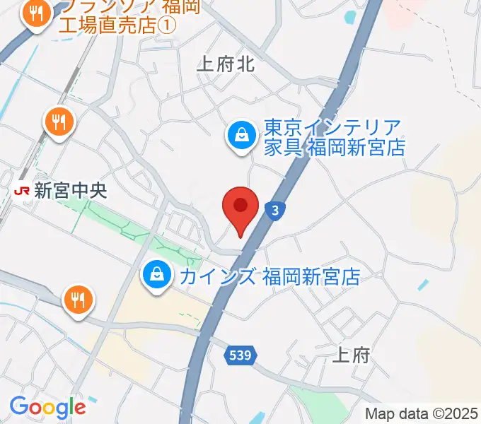 MUSIC STUDIO BEBOPの地図