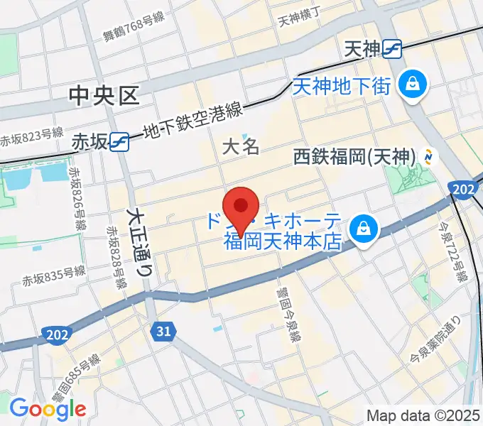 大名MKホールの地図