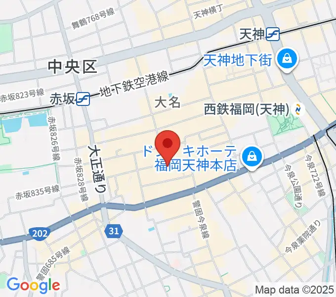 大名MKホールの地図