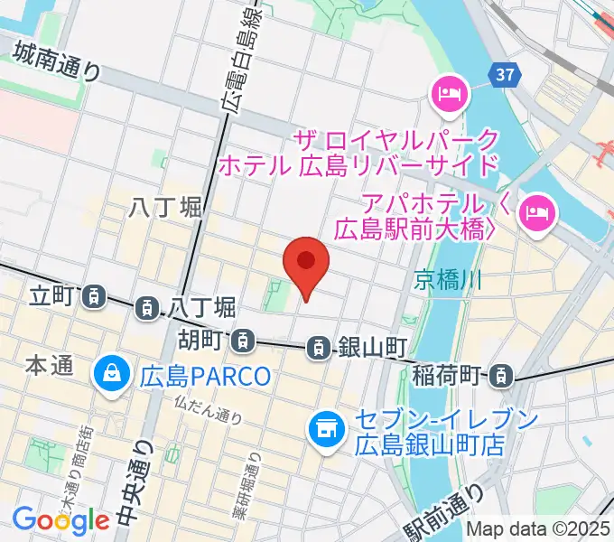 二胡音楽院の地図
