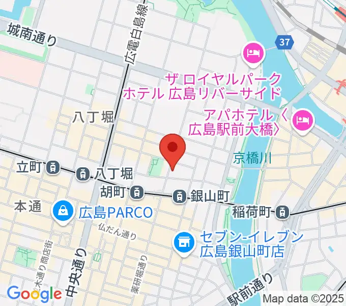 二胡音楽院の地図
