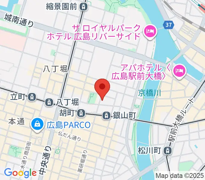 二胡音楽院の地図