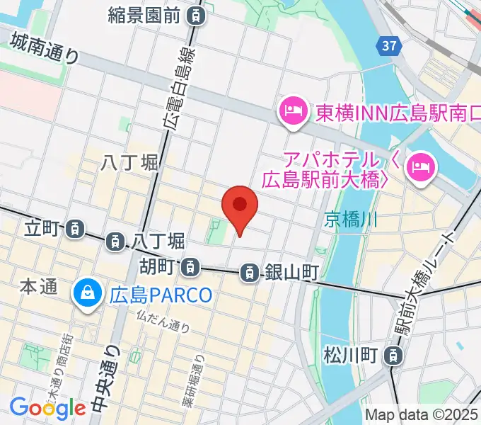 二胡音楽院の地図
