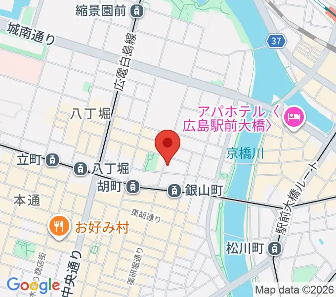 二胡音楽院の地図