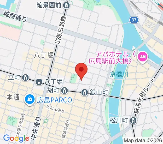 二胡音楽院の地図