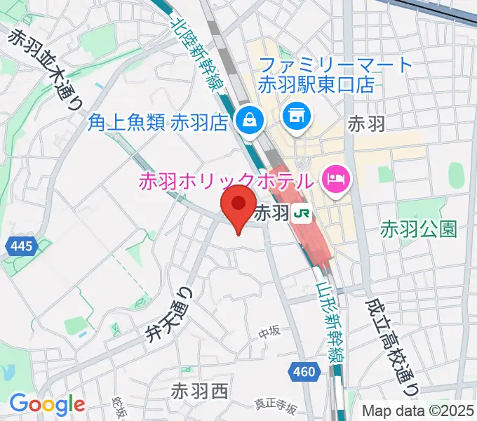 島村楽器イトーヨーカドー赤羽店の地図