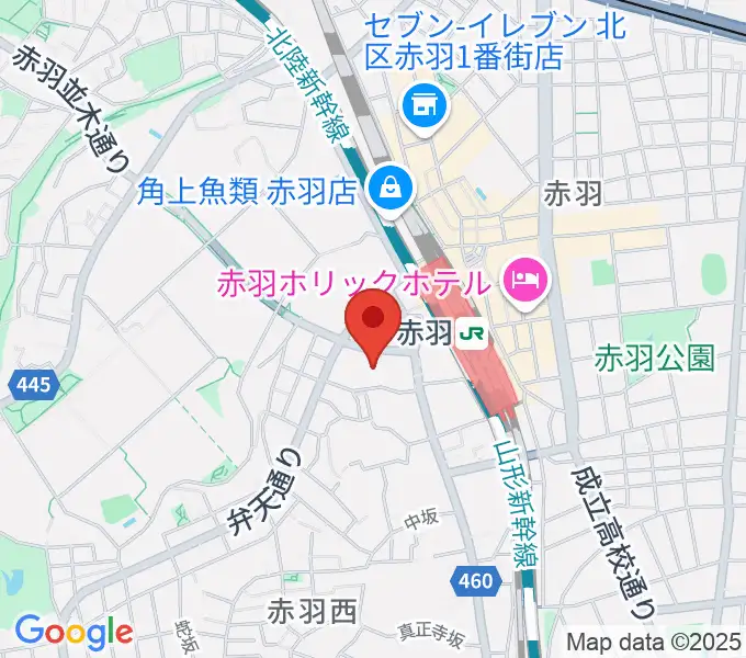 島村楽器イトーヨーカドー赤羽店の地図