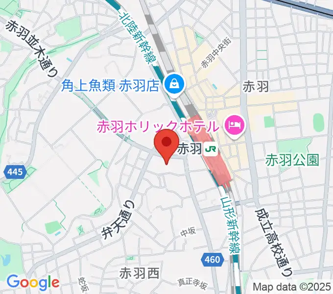 島村楽器イトーヨーカドー赤羽店の地図