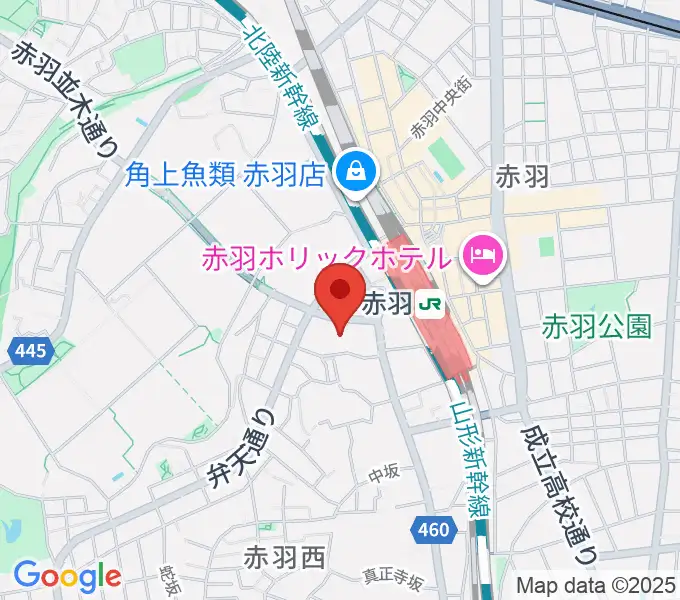 島村楽器イトーヨーカドー赤羽店の地図