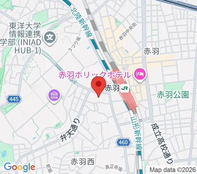 島村楽器イトーヨーカドー赤羽店の地図