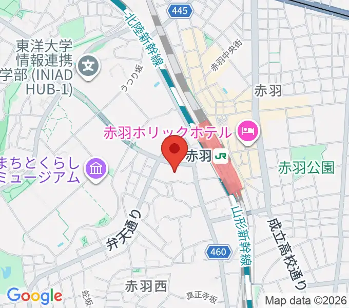 島村楽器イトーヨーカドー赤羽店の地図