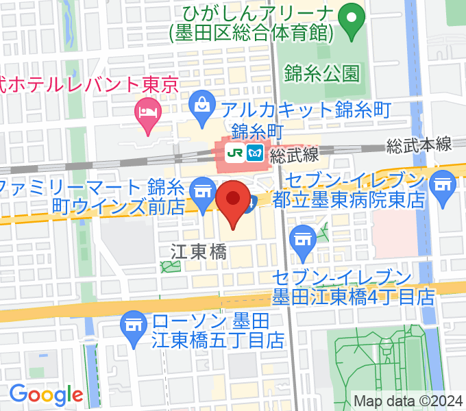 島村楽器 丸井錦糸町クラシック店の場所