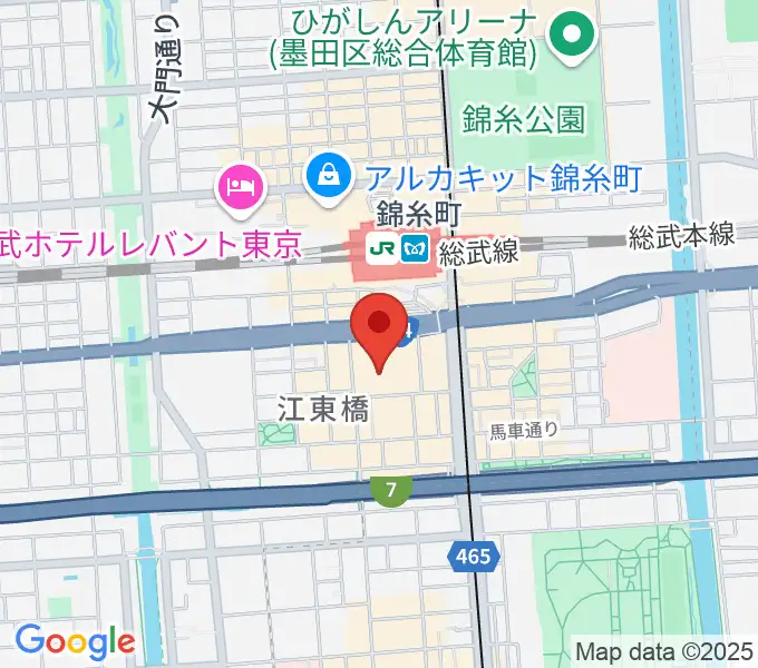 島村楽器 丸井錦糸町クラシック店の地図