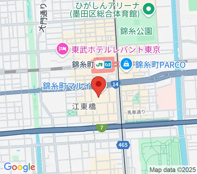 島村楽器 丸井錦糸町クラシック店の地図