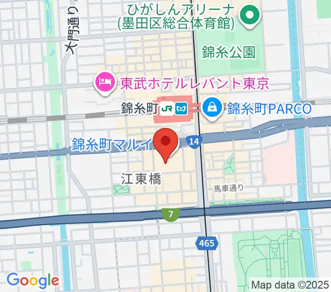 島村楽器 丸井錦糸町クラシック店の地図