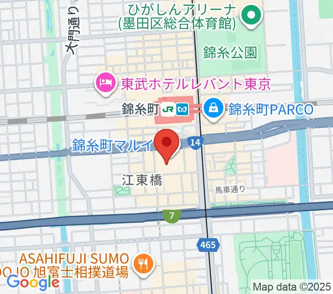 島村楽器 丸井錦糸町クラシック店の地図