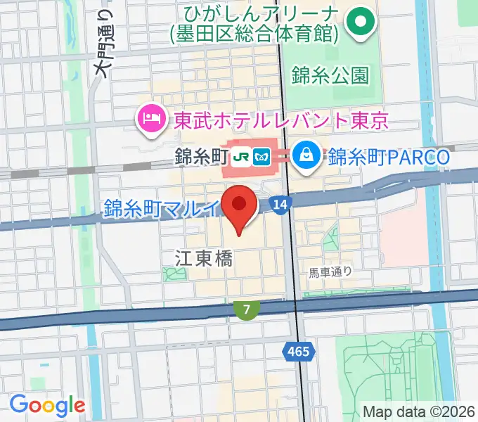 島村楽器 丸井錦糸町クラシック店の地図
