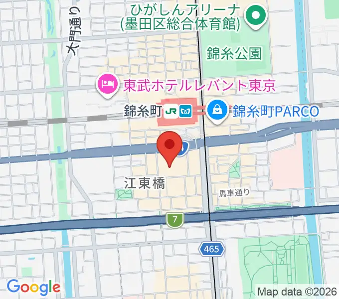 島村楽器 丸井錦糸町クラシック店の地図